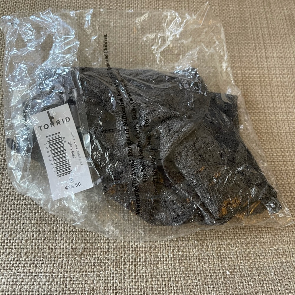 Torrid Grey Cage Back Hipster Panty- size 2